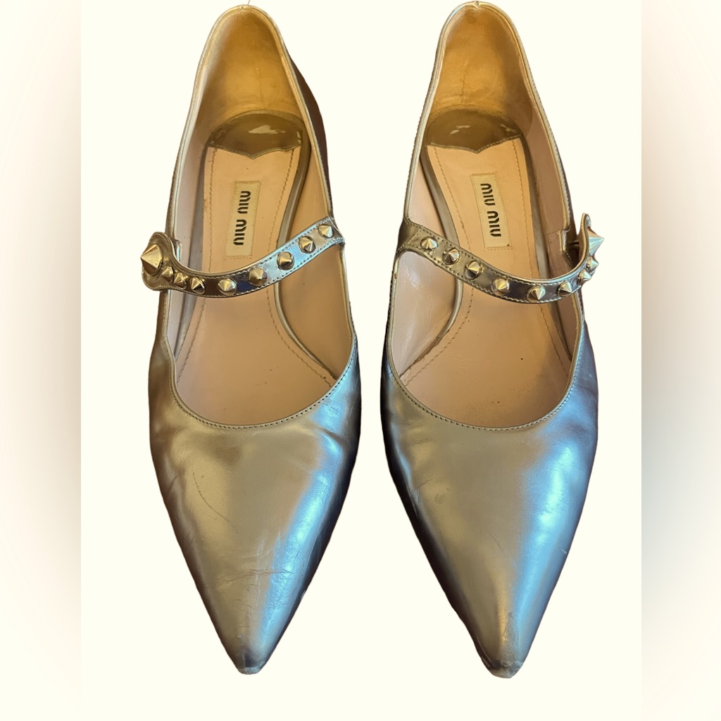 Miu Miu Silver Heels